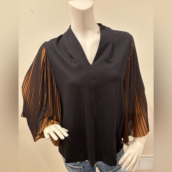 Masai Women’s Black & Brown/Copper Birgitte Jersey Top, size large - Picture 9 of 16